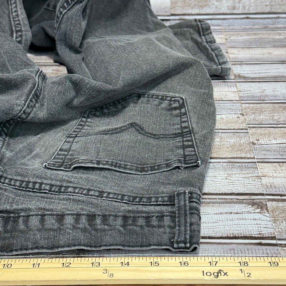 Levi's 505 Jeans Mens 32x32 Actual Black Regular Fit Straight Leg Denim - Picture 5 of 6